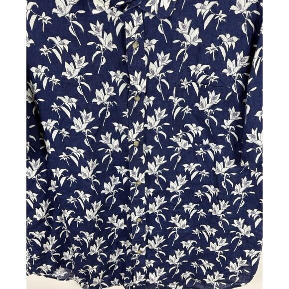 Men’s Untuck It Button Down Shirt / Short Sleeve / Floral Print / Size XL - Picture 2 of 4